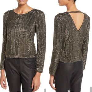 Joie silver stud Long Sleeve Blouse